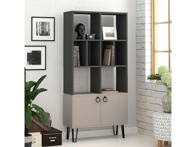 Етажерка BENE (антрацит/светла мока)